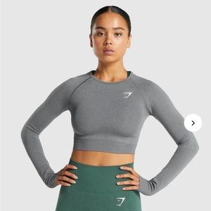 VITAL SEAMLESS CROP LONG SLEEVE